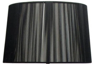 Abażur czarny 35x22cm do lampy podłogowej Gillenia