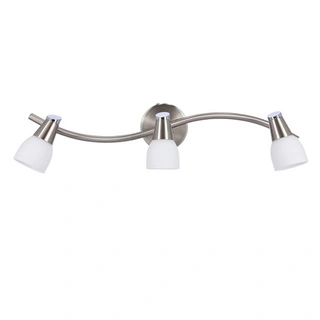 Lampa sufitowa SELIA listwa ze szklanymi kloszami regulowana 3-punktowa