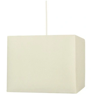 Lampa wisząca z abażurem Basic kremowa kwadratowa do salonu