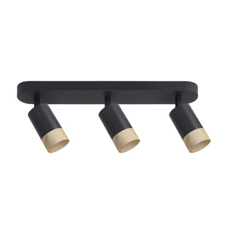 Lampa sufitowa Conti listwa regulowana 3-punktowa do salonu metalowa