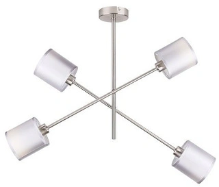 Lampa sufitowa Sax z abażurami regulowana 4-punktowa do salonu