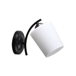 Lampa Kinkiet Chromowy+Czarny 1X40 E27 Klosz Biały Esnyr