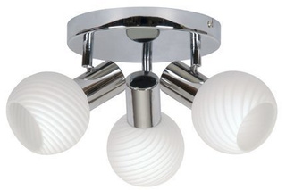 Lampa sufitowa Turno reflektor ze szklanymi kloszami regulowana 3-punktowa