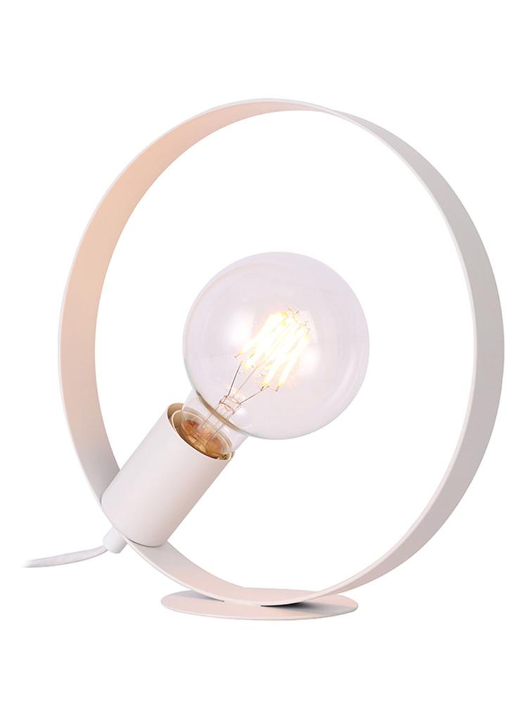 Lampka nocna Nexo biała metalowa skandynawska E27