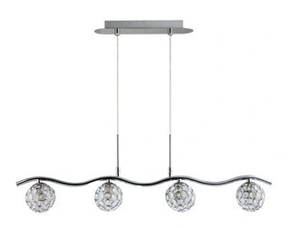 Lampa wisząca Starlet kula 4-punktowa chrom do salonu nad stół G9