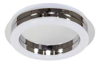 Plafon LED Pemonte okrągły 28 cm zimna 12W chrom IP20
