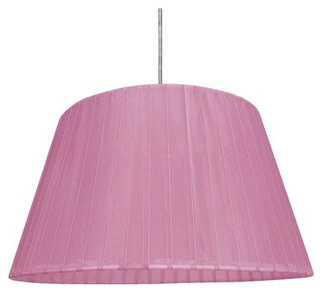 Lampa wisząca z abażurem Tiziano fioletowa pojedyncza do salonu