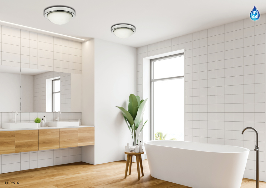 Plafon Roda okrągły 28 cm do łazienki IP44 chrom E27 Candellux