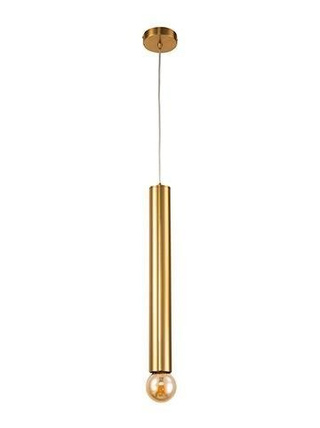 Lampa wisząca tuba Austin złota metalowa E27 50 cm