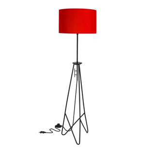 Lampa podłogowa Float trójnóg z abażurem do salonu 1-punktowa