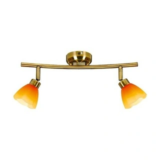 Lampa sufitowa Kango listwa ze szklanymi kloszami 2-punktowa do salonu