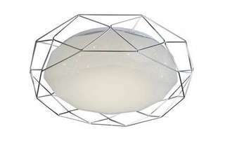 Plafon LED SVEN okrągły 43 cm chrom do salonu sypialni kuchni