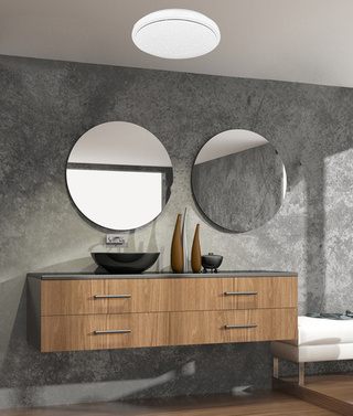 Plafon LED Jasper okrągły do łazienki 49 cm biały 4000K IP44