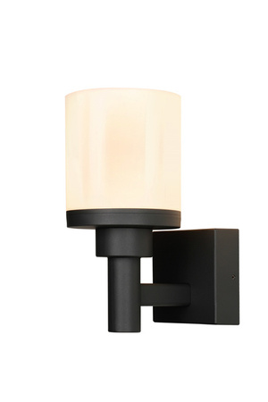 Kinkiet zewnętrzny Saponia cylindryczny ogrodowy czarny LED IP65