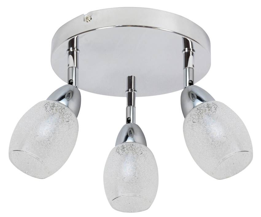 Lampa sufitowa LED SMD RICO 3x6W 34cm CHROM w aranżacji