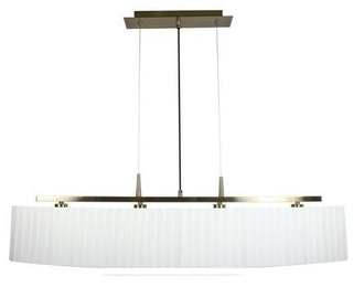 Lampa sufitowa wisząca 4X40W E14 patyna abażur biały BERG 34-45218
