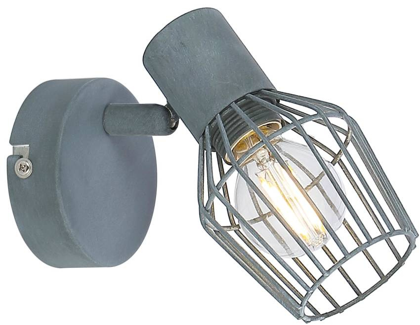 Kinkiet Viking szary metalowy regulowany industrialny do salonu E14 Candellux