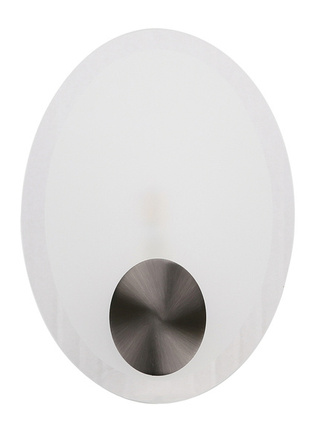 Kinkiet Karat owalny do salonu metalowy vintage nikiel G9 18 cm