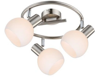 Lampa sufitowa Mauro spot ze szklanymi kloszami regulowana 3-punktowa