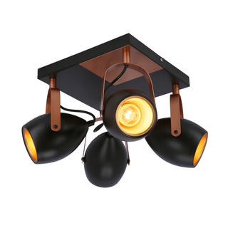Lampa sufitowa Anica reflektor regulowana 4-punktowa metalowa