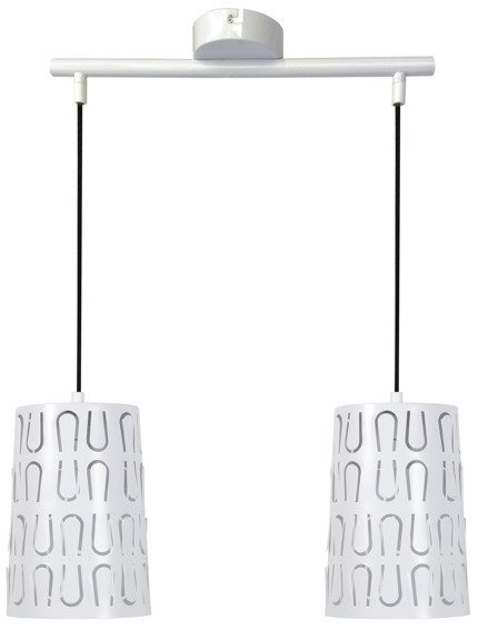 Lampa wisząca 2xE27 48cm biała VISTA 32-64271