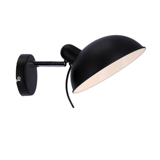 Kinkiet Durio czarny metalowy regulowany do sypialni na ramię E14