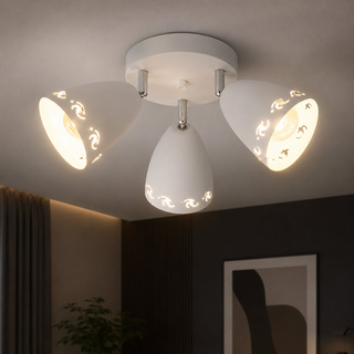 Lampa sufitowa Coty okrągła ze szklanymi kloszami 3-punktowa regulowana