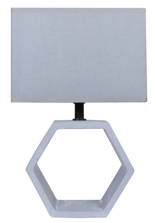 Lampka nocna Vidal nowoczesna szara z abażurem E27 Candellux