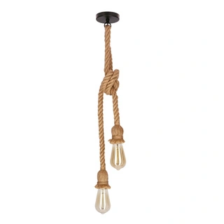 Lampa wisząca Celia złota szklana podwójna regulowana do salonu 2xE27