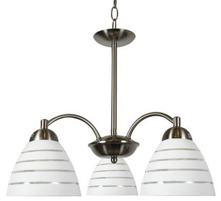 Lampa sufitowa Uli ze szklanymi kloszami 3-punktowa do salonu