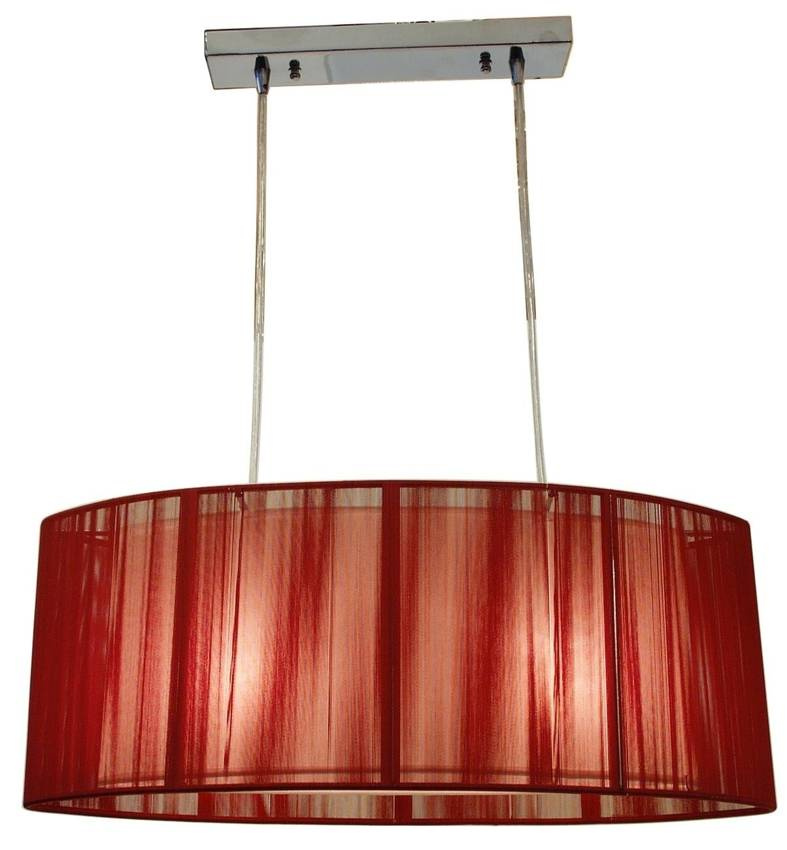 Lampa sufitowa Candellux 32-10059 Artemis 2X60W E27 czerwony