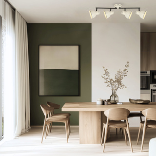 Lampa sufitowa Zumba reflektor regulowana 4-punktowa do salonu