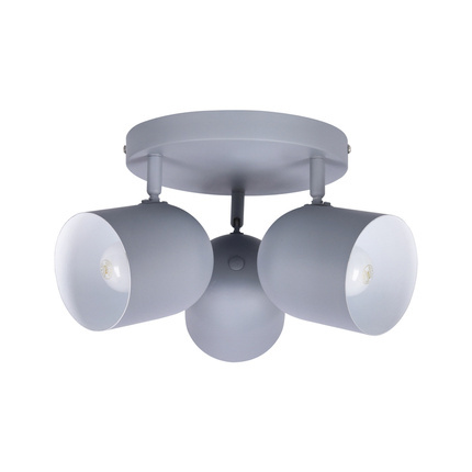 Lampa sufitowa 3xE27 szara 32cm AZURO 98-63236