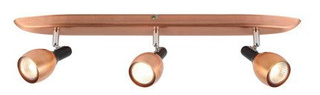 Lampa sufitowa Cross listwa regulowana 3-punktowa do salonu metalowa