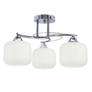 Lampa sufitowa DOPO ze szklanymi kloszami 3-punktowa do salonu