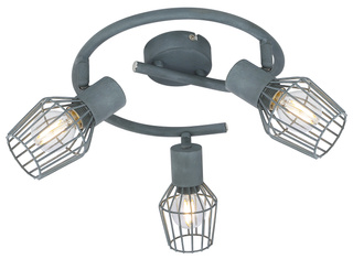 Lampa sufitowa Viking reflektor regulowana 3-punktowa do salonu metalowa
