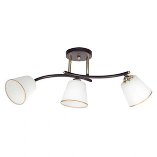 Lampa sufitowa Greco ze szklanymi kloszami 3-punktowa do salonu