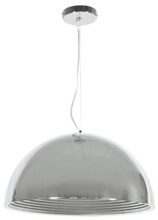 Lampa wisząca Dorada metalowa chrom 30 cm do salonu i jadalni E27 1-punktowa