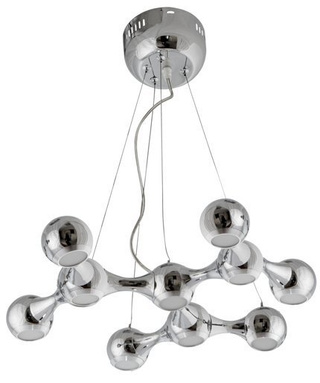 Lampa wisząca Led 1 chrom metalowa LED 10-punktowa do salonu Candellux
