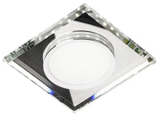 Lampa wpuszczana kwadratowa szklana LED zintegrowany 6500K nowoczesna do salonu