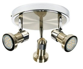 Lampa sufitowa Arkon reflektor regulowana 3-punktowa do salonu