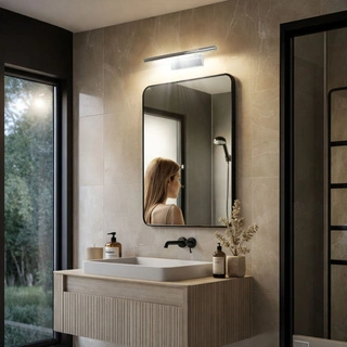Kinkiet Forte LED 5W srebrny metalowy do łazienki i salonu