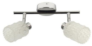 Lampa sufitowa Trans listwa ze szklanymi kloszami regulowana 2-punktowa