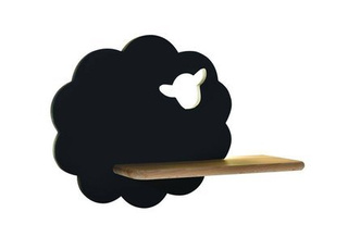 Kinkiet Sheep półka LED do pokoju dziecięcego czarny 5W 4000K