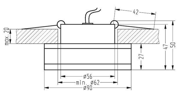 Oprawa stropowa Candellux SA-05 detal