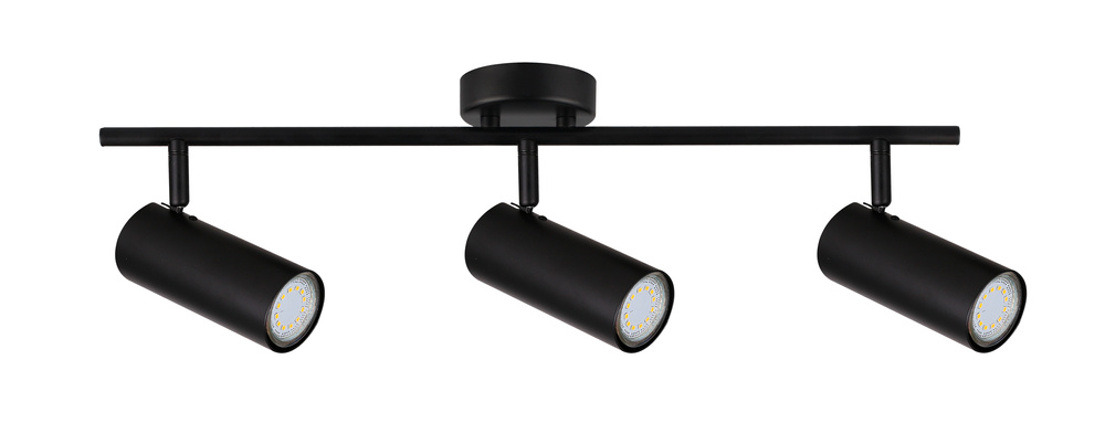 Lampa sufitowa Colly czarna listwa regulowana 3-punktowa do salonu