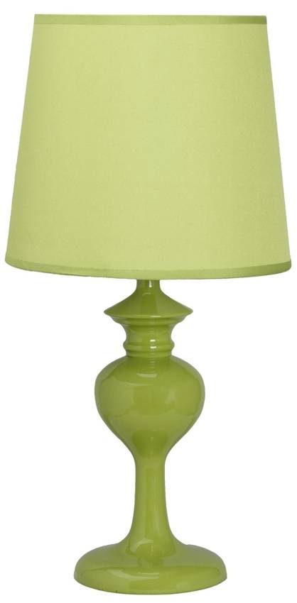 Lampka nocna Berkane zielona z abażurem klasyczna 41 cm