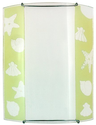 Kinkiet Bali szklany do pokoju dziecięcego zielony nowoczesny E27 Candellux