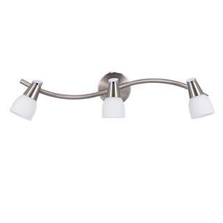Lampa sufitowa SELIA listwa ze szklanymi kloszami regulowana 3-punktowa