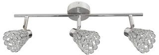 Lampa sufitowa Glossy listwa regulowana 3-punktowa do salonu metalowa